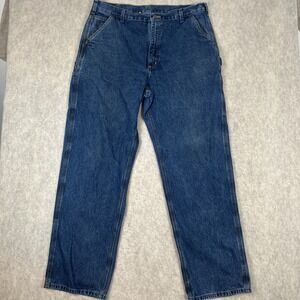 Carhartt Jeans Mens 40x34 Traditional Fit B480 DPS Blue Denim Y2K Farm Work Pant